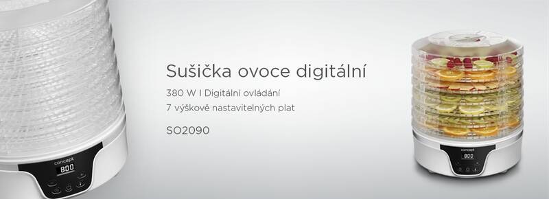 Sušička ovocia Concept SO2090 biela Sušička ovocia Concept SO2090 biela