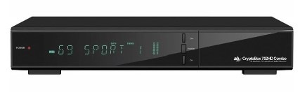 Satelitný prijímač AB Cryptobox 752HD COMBO (DVB-2) čierny