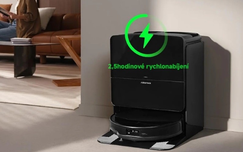 Robotický vysávač Roborock Saros 10R čierny