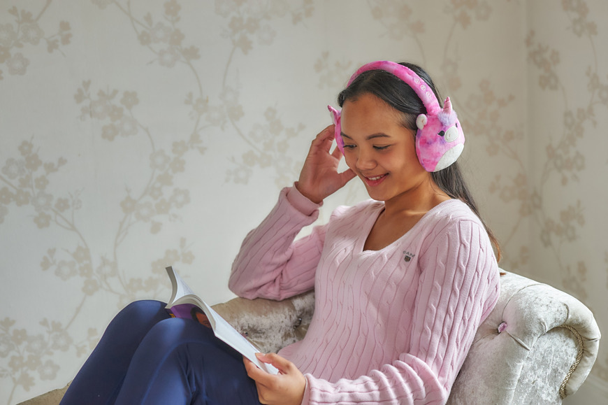 Slúchadlá Lazerbuilt Squishmallows Plush Bluetooth - Lola ružová Lazerbuilt Squishmallows Plush Bluetooth Lola, ružová