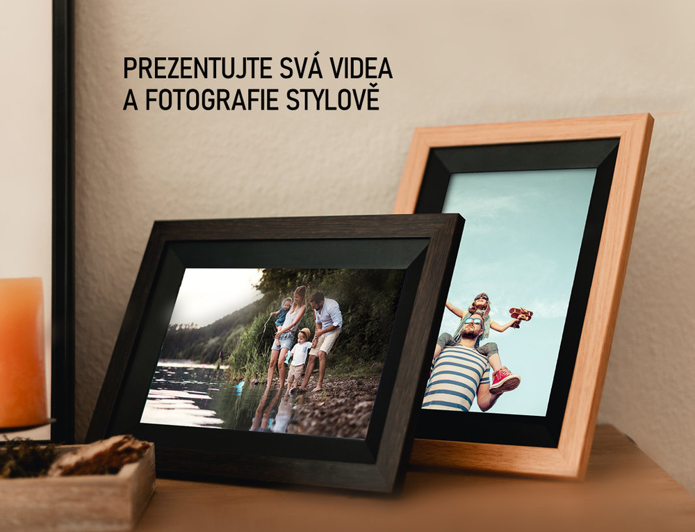 Elektronický fotorámček Rollei Smart Frame WiFi 105 hnedý