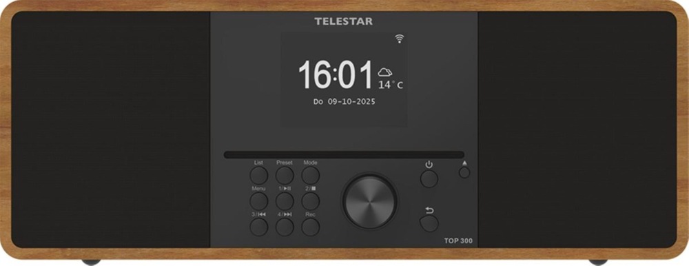 Internetové rádio s DAB+/CD Telestar TOP 300 predný pohľad