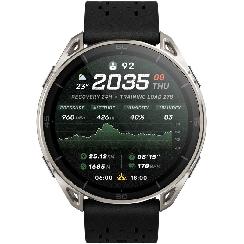 Chytré hodinky Amazfit Cheetah 2 Ulta v šedej farbe.