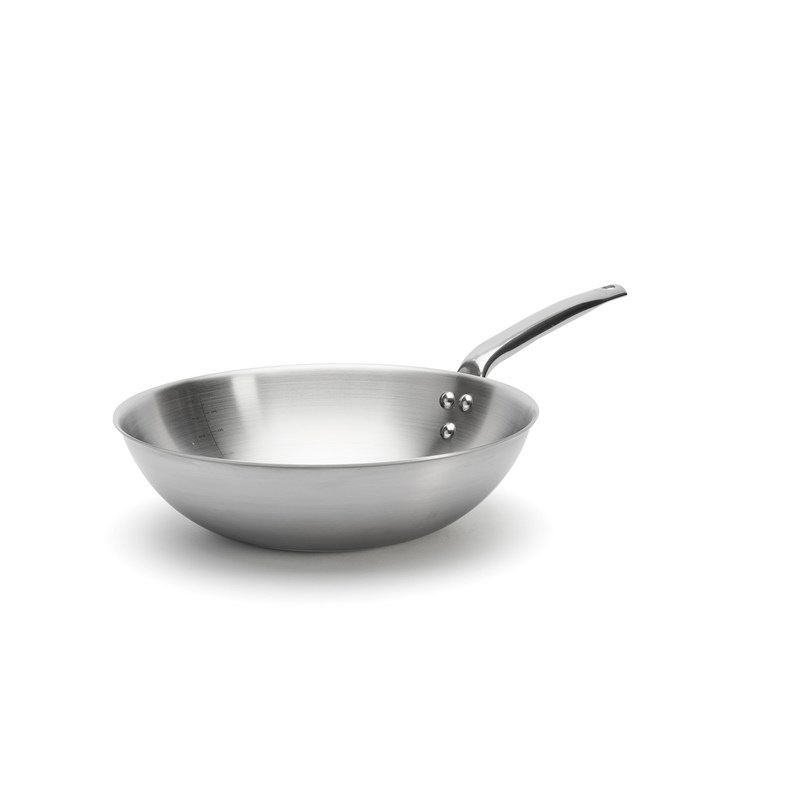 Panvica WOK de Buyer 3608.32, 32 cm ocel nerezová Panvica WOK de Buyer 3608.32, 32 cm ocel nerezová