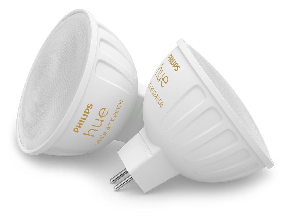 Inteligentná žiarovka Philips Hue 5,1 W, MR16, GU5,3, White Ambiance, 2 ks