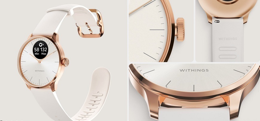 Inteligentné hodinky Withings Scanwatch Light 37 mm biele Inteligentné hodinky Withings Scanwatch Light 37 mm biele