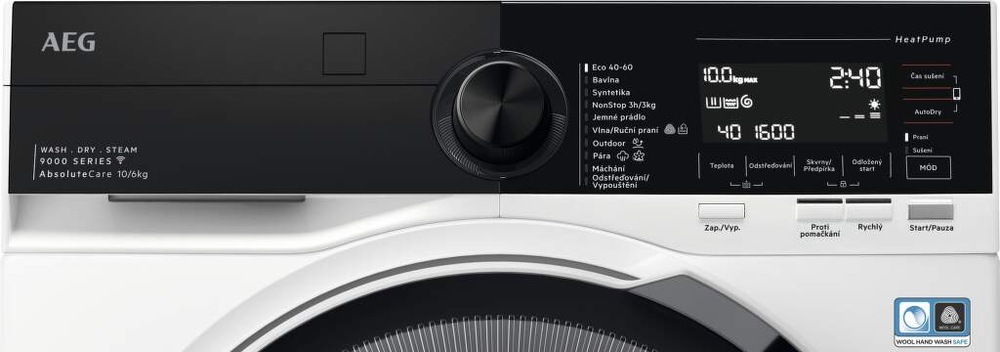 Práčka so sušičkou AEG AbsoluteCare® Pro 9000X LWR98165BXC biela
