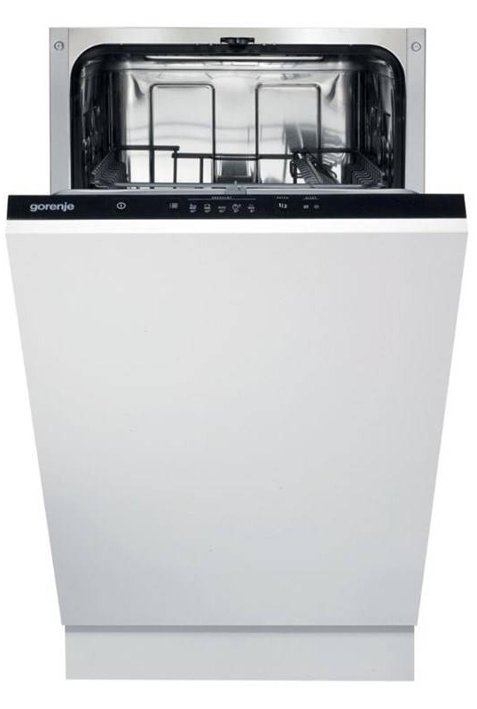 Umývačka riadu Gorenje GV520E15 so šírkou 44,8 cm má pootvorené dvierka