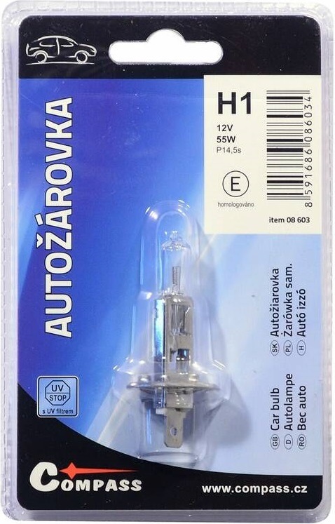 Autožiarovka Compass 08603 12V H1 55W P14,5s (1 ks) Autožárovky Compass