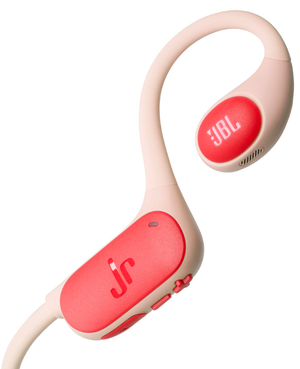 Detail ovládacích tlačidiel a mikrofónu pri slúchadlách JBL Junior FREE pre jednoduché použitie