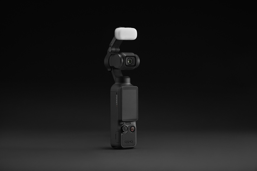 Prídavné svetlo DJI Osmo Pocket 4 Fill Light čierne Detail obrázku prídavného LED svetla.