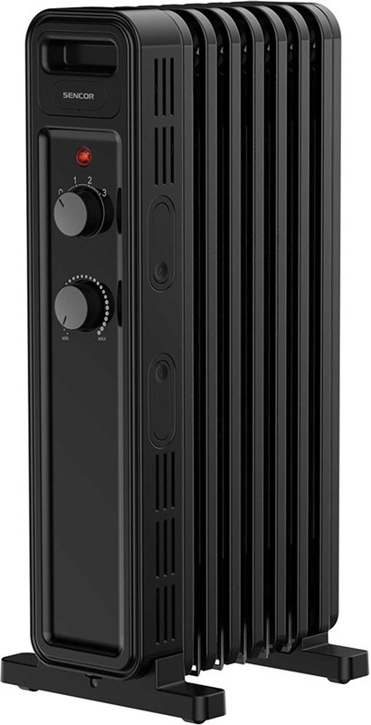 Olejový radiátor Sencor SOH 3507BK s príkonom 1500W