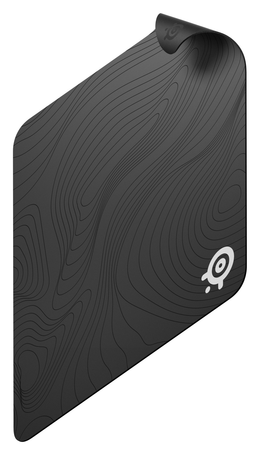 Podložka pod myš SteelSeries QcK Large, Topographic čierna Herná podložka SteelSeries QcK Large Topographic s vrstevnicovým vzorom a odklopeným rohom