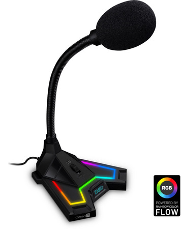 Mikrofón Connect IT NEO RGB ProMIC čierny Mikrofón Connect IT NEO RGB ProMIC čierny