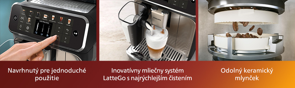 Automatický kávovar Philips Series 5500 LatteGo EP5547/90 čierny/chróm