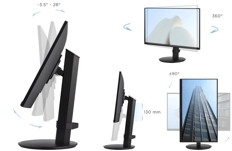Monitor ViewSonic VA2408-HDJ čierny Monitor ViewSonic VA2408-HDJ čierny