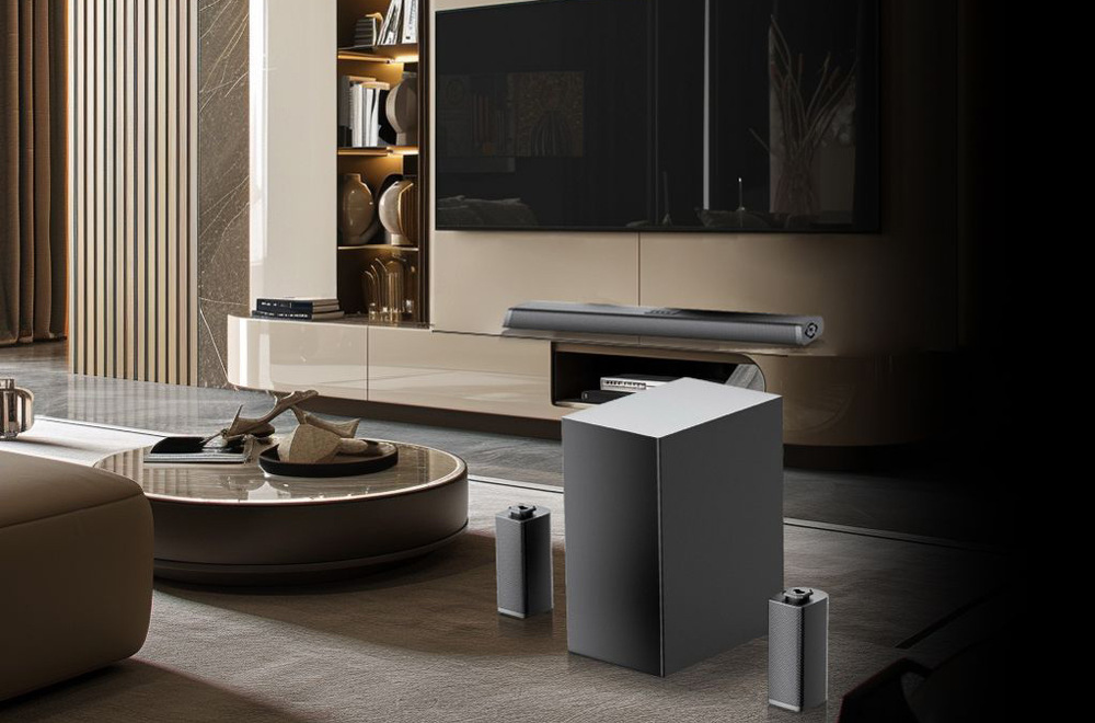 Soundbar WG TV 4.1CH BT AirFlex čierny
