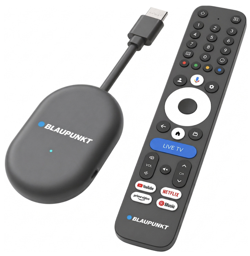 Multimediálne centrum Blaupunkt A-Stream Stick Gen2 s HDMI konektorom a diaľkovým ovládačom