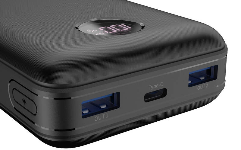 Powerbank Canyon PB-2002B, 20 000 mAh čierny