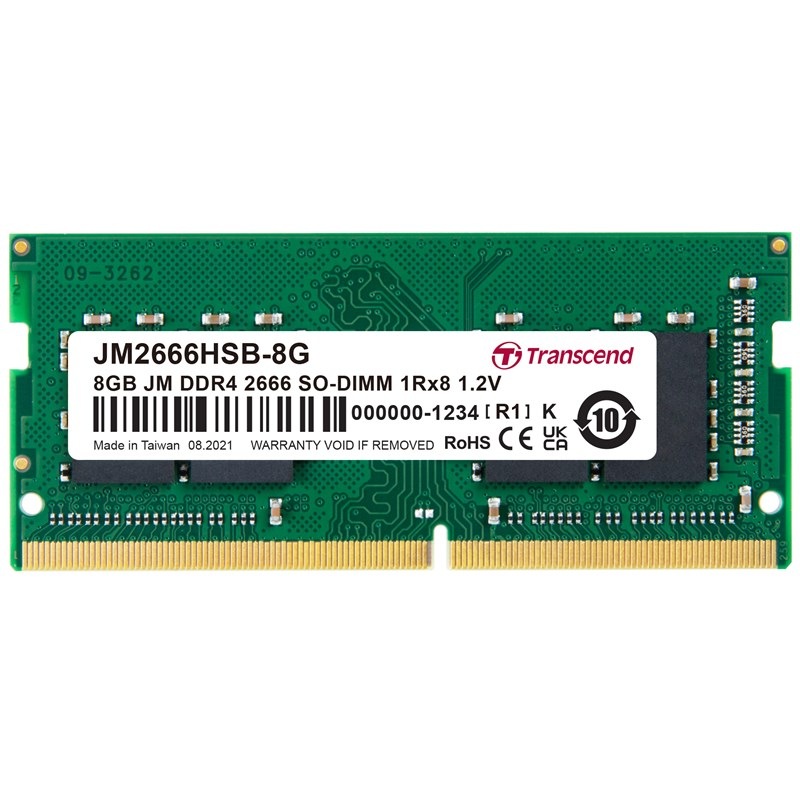 Pamäťový modul SODIMM Transcend JetRam 8GB DDR4 2666MHz CL19