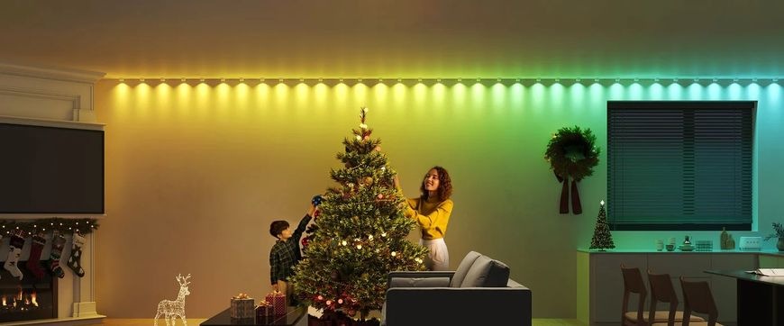 Bodové svietidlo Govee RGBIC LED String Downlights, 5m biele