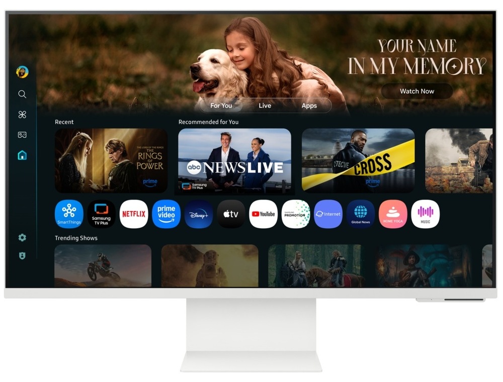 VA monitor Samsung Smart Monitor M8, biela farba