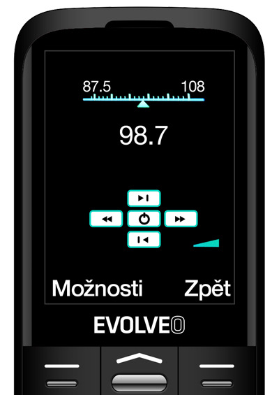 Mobilný telefón Evolveo EasyPhone XO čierny Mobilný telefón Evolveo EasyPhone XO čierny
