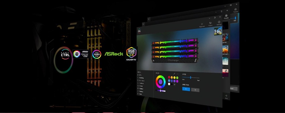 Pamäťový modul Kingston FURY Renegade RGB 16GB (2x8GB) DDR4 4600MHz CL19 DIMM Kingston FURY Renegade RGB DDR4
