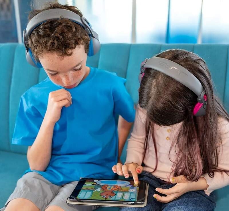 Slúchadlá JLab JBuddies Studio 2 Kids Wireless sivá/ružová Slúchadlá JLab JBuddies Studio 2 Kids Wireless sivá/ružová