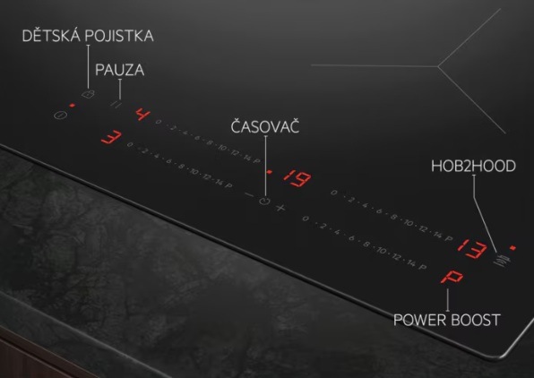 Indukčná varná doska AEG série 5000 TO64IA0FXB čierna