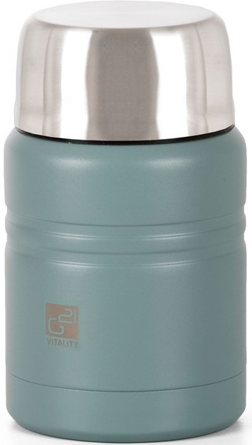 Jedálenská termoska G21 s objemom 500 ml v zelenom dizajne