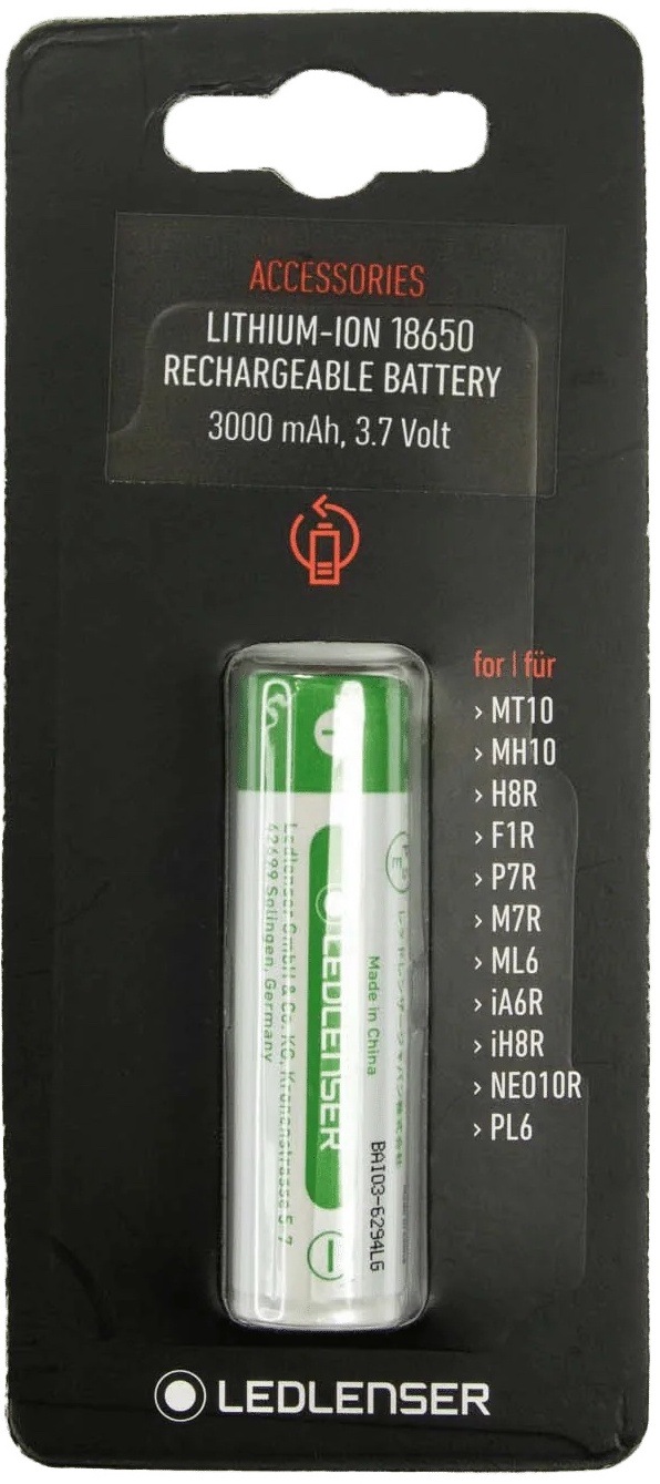 Batéria nabíjacia LEDLENSER 18650 pre MT10, MH10, H8R, F1R, P7R 3000 mAh