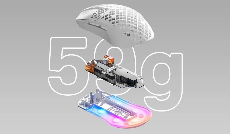 Myš SteelSeries Aerox 3 (2022) biela Myš SteelSeries Aerox 3 (2022) biela