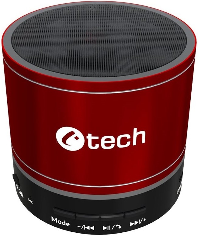 Prenosný reproduktor C-TECH SPK-08, červený