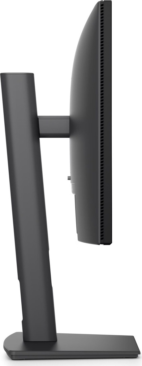 Monitor Dell Pro P 22 P2226H čierny Bočný pohľad na čierny monitor Dell Pro P2226H s tenkým panelom, vetracími otvormi a nastaviteľným stojanom.
