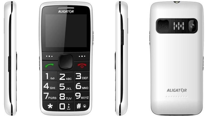 Mobilný telefón Aligator A675 Senior červený