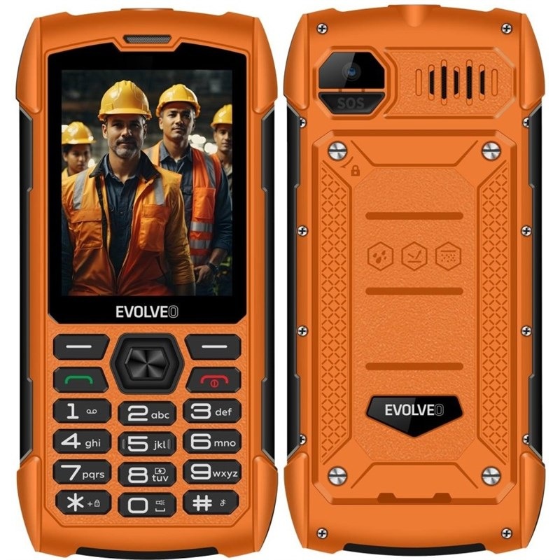 Mobilný telefón Evolveo StrongPhone H1 oranžový