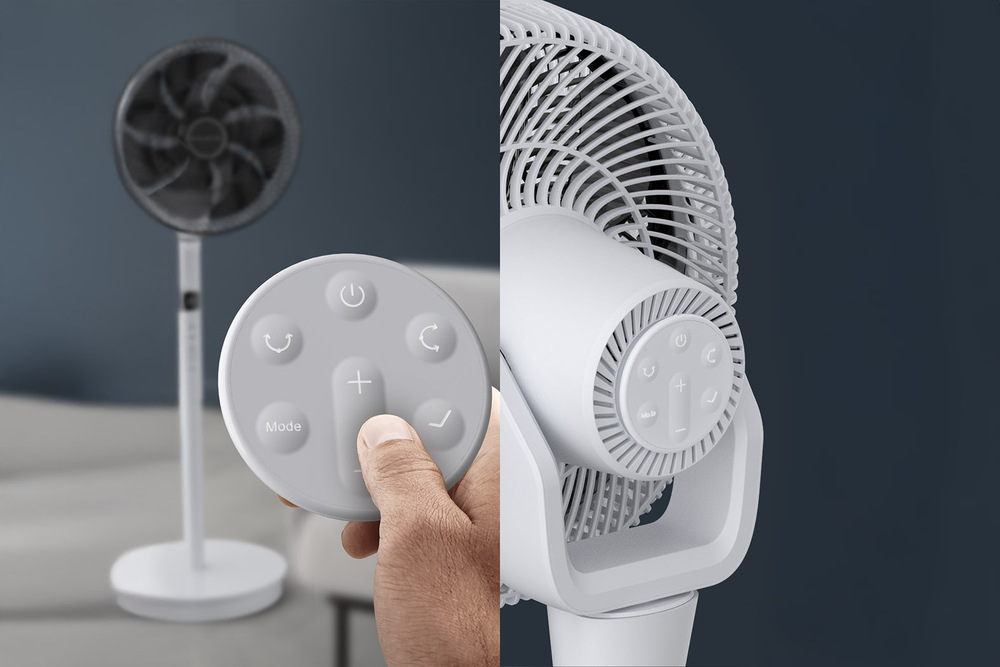 Ventilátor stojanový Rowenta QV5040F0 Turbo Twist Stand biely „Rowenta