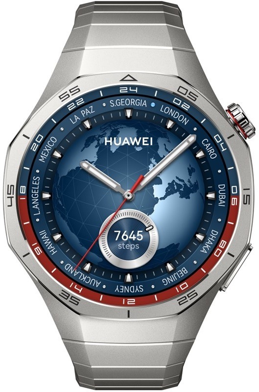 Inteligentné hodinky Huawei Watch GT 5 Pro 46 mm NFC - Titanium + Titanium Strap