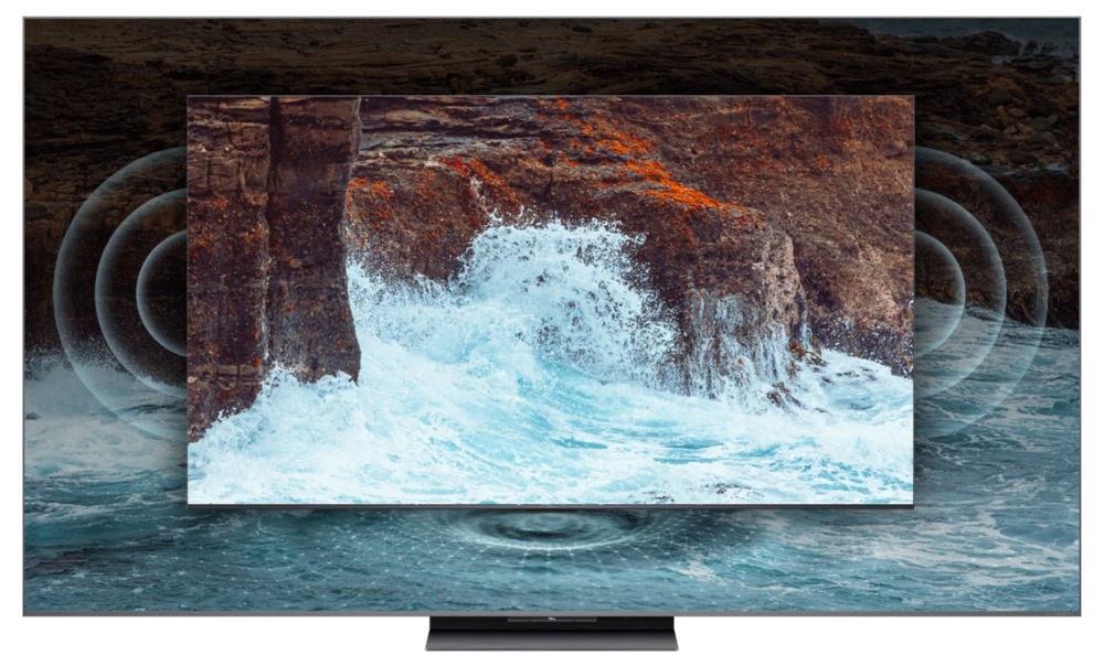 Televízia a na nej skala a voda