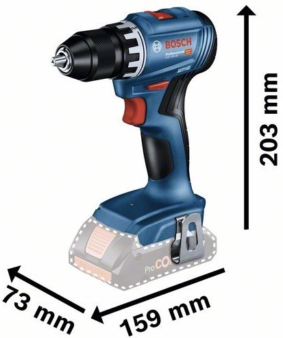 Sada aku náradia Bosch Professional 18V GSR+GWS+2x4.0Ah (s baterií) Aku vŕtací skrutkovač Bosch