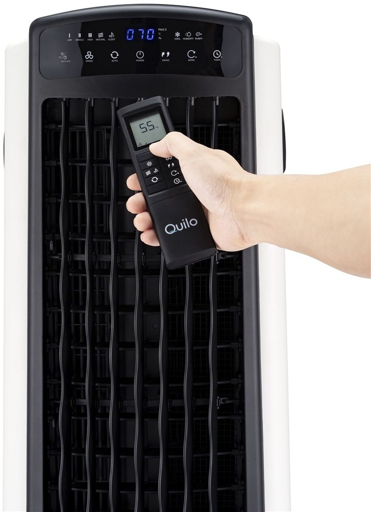 Ovládanie ochladzovača Quilo diaľkovým ovládačom s LCD displejom.