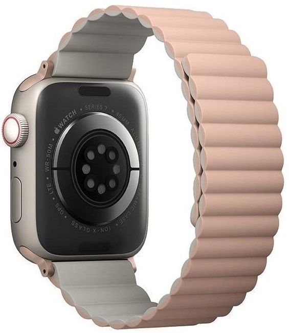 Remienok Uniq Revix Reversible na Apple Watch 38/40/41mm ružový/béžový
