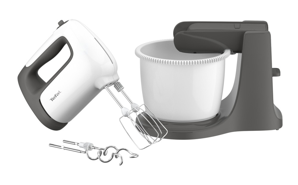 Ručný šľahač s misou Tefal Prep'Mix+ HT464138 biely