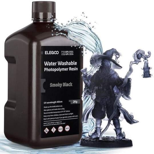 UV resin Elegoo Water-washable 2kg - smoky black UV resin Elegoo Water-washable 2kg - smoky black