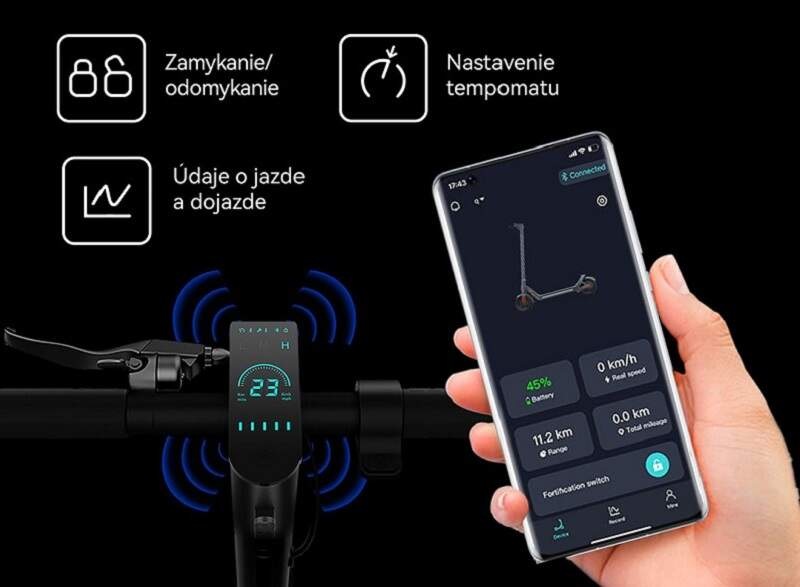 Elektrická kolobežka LEQI A10 čierna