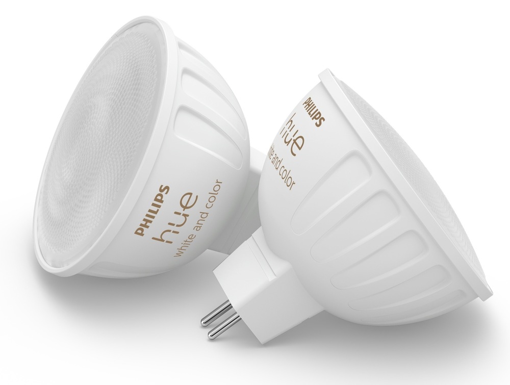Inteligentná žiarovka Philips Hue 6,3 W, MR16, GU5,3, White and Color Ambiance, 2 ks
