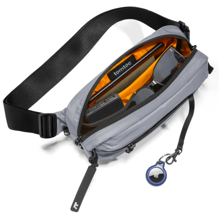 Taška cez rameno tomtoc Aviator - T33 Chest Bag M sivá Taška cez rameno tomtoc Aviator - T33 Chest Bag M - šedá