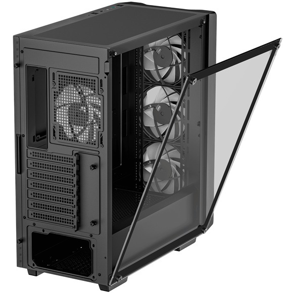 Case DeepCool CC560 MESH V2 čierna Detail obrázku PC skrine.