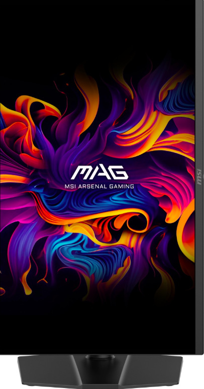 Vertikálna orientácia obrazovky monitora MSI MAG 273QP QD-OLED X24 pre pohodlnú prácu